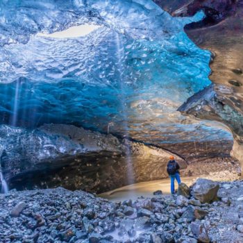 Image réaliser dans une cave de glace prés du Jokulsarlon durant le voyage photo en Islande © Jean Navarro