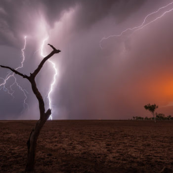Foudre et feux de brousse en Australie