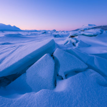 Lac de glace en laponie