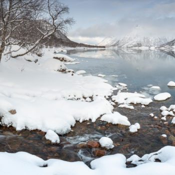 Panorama d'un fjord des iles Vesteralen