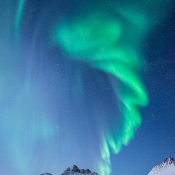 Aurore boréale dans les îles Senja