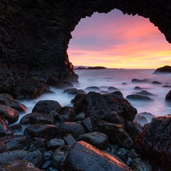 Lever de soleil en Islande
