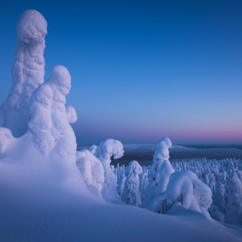 Fantômes de neige en Finlande