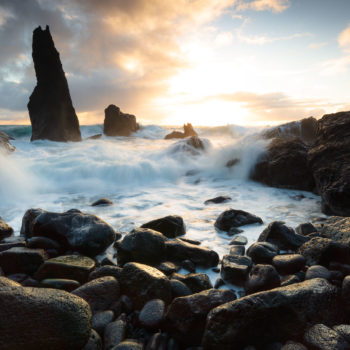 Coucher de soleil en Islande