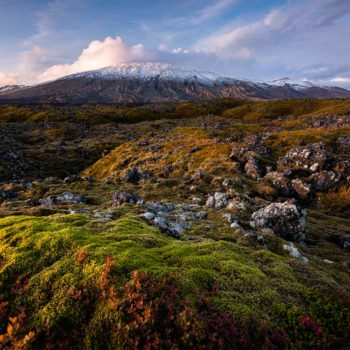 Volcan sur la peninsule de Snaefelsness