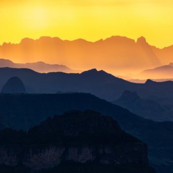 Coucher de soleil en Ethiopie