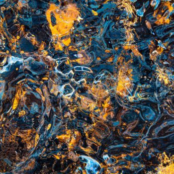 Texture de glace sur la plage de Diamond Beach en Islande