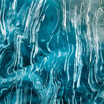 Texture de glace sur le lac Akkajaure en Suède