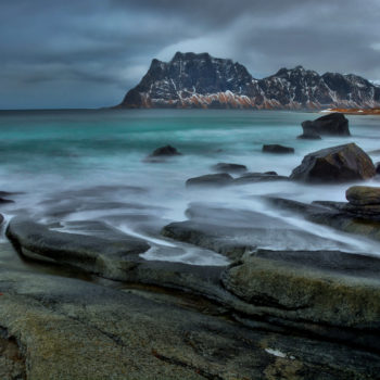Photo d'Uttakleiv dans les îles lofoten durant un voyage photo ©Pascale Bazille